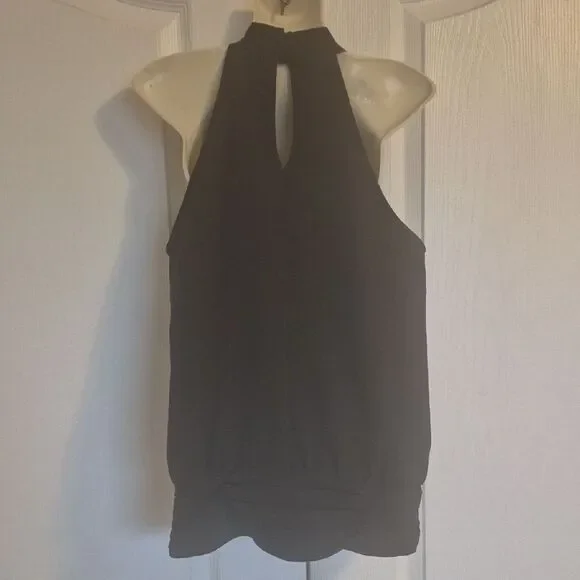 Adiva Black Ruffled Halter Top - Picture 6 of 16